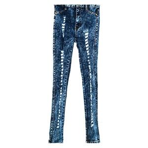 Distressed High Waist Skinny Jeans